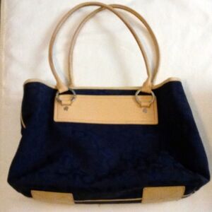 DKNY Logo Canvas Satchel